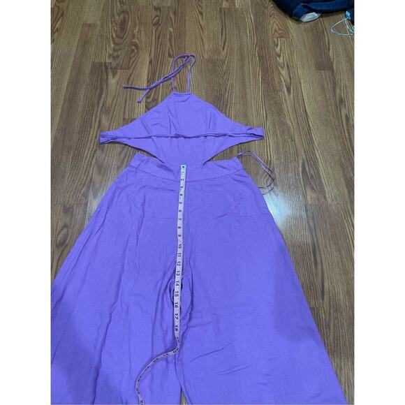 Louna Lavender  Sleeveless Jumpsuit with wide legs  size S - Picture 10 of 16